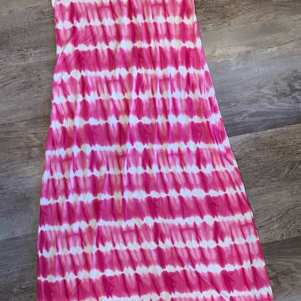 Design History Women’s Short Sleeve Cold Shoulder Tie Dyed Spandex Dress Small - Picture 6 of 11